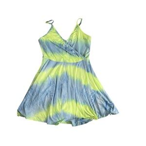 Women’s Aphratti Tie-Dyed XXL Dress Blue Green